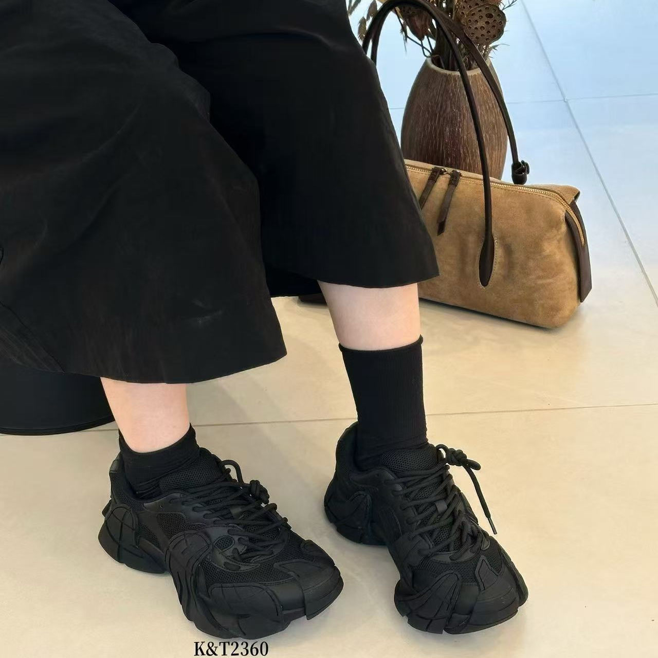 2025新款潮鞋欧货真皮运动休闲鞋厚底老爹鞋男士八爪鱼时尚轮胎鞋