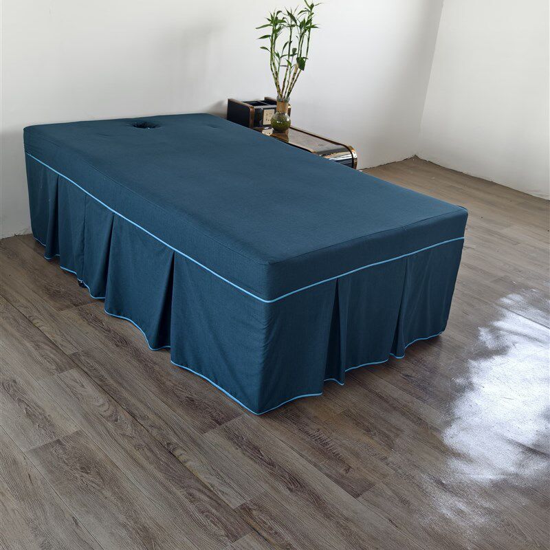 泰式床罩带洞定制美容床泰式按摩床罩简约加厚床单床裙防滑床罩套