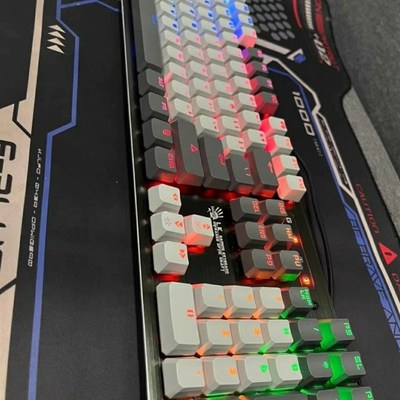 双飞燕Q820N血手幽灵机械键盘电竞游戏专用LK二代光轴多彩光效
