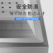 鸿艺薯条工作站简易操作台裹粉台商用汉堡店设备控油槽工作台