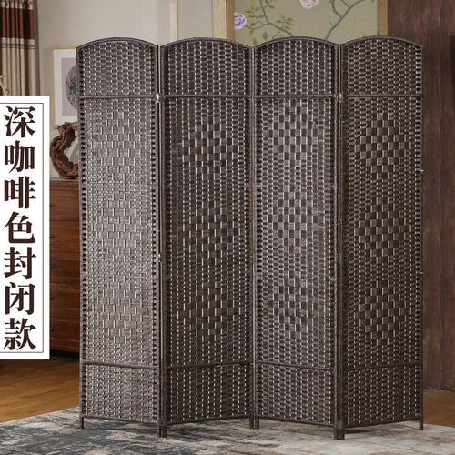 中式折叠屏风隔断客厅移动折屏经济型简易卧室办公遮挡家用玄关墙
