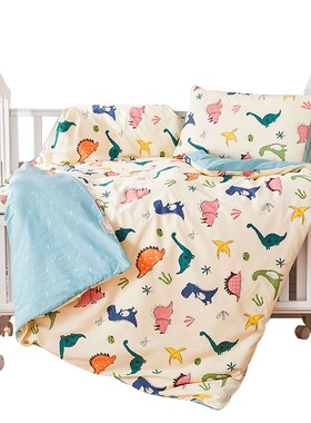 纯棉被套单件儿童120x110x140x150cm婴儿床宝宝卡通小被罩A类60支