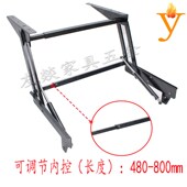 茶几升降器气杆升降支架 液压餐桌茶几升降支架 缓冲桌面升降支架