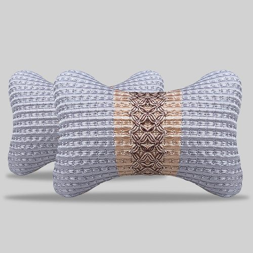 汽车座椅坐垫小枕头护颈枕一对车椅靠头枕看枕靠枕车用骨头枕四季