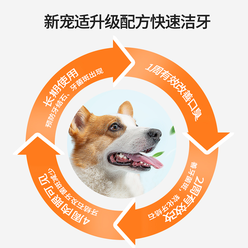新宠适洁牙粉宠物猫咪牙齿清洁口腔狗狗减少口臭牙结石替代漱口水