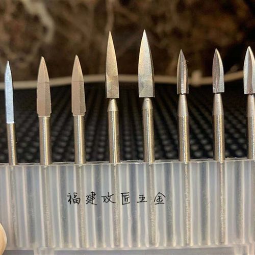 木雕宝剑刀电动雕刻工具镂空刻字划线钨钢牙机雕刻机3.0核雕刀头