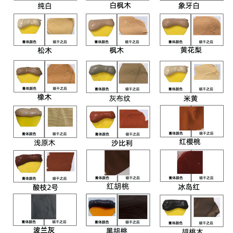 木器修补腻子家具修补膏 木制品填充膏 坑洞 木材修补腻子 原子灰