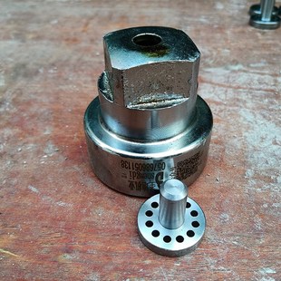 圣地1.3平头大帽新款加长B007配件膨化机机头大帽原厂螺母弯管帽