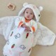 婴儿包被初生法兰绒防惊跳抱被冬春季 12个月襁褓睡袋 新生儿宝宝0