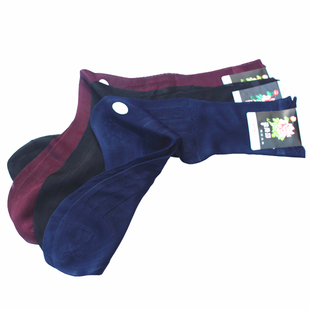 夏季双底锦纶丝袜子老式中筒卡丝袜老年人尼龙袜防勾冰凉丝袜男袜