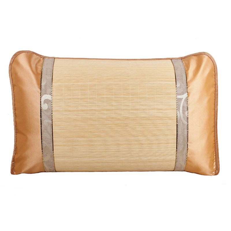 夏季天然凉席竹席枕套枕头家用枕头套竹丝枕套单人宿舍枕芯1对拍2图片