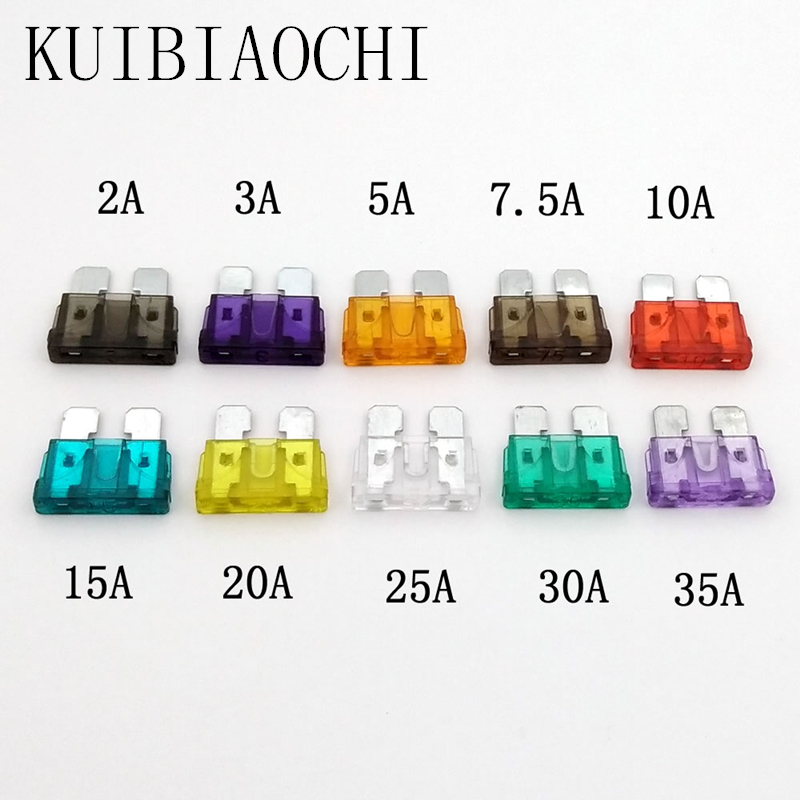 中号汽车保险丝盒2A 3A 5A 7.5A 10A 15A 20A 25A 30A 35A 各5个