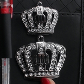 汽车遮阳板套多功能包水钻天鹅车载眼镜架卡片夹CD碟片收纳挂式 女