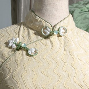 茉莉花旗袍盘扣蝴蝶花填包扣唐装 饰CH6042 汉服国风礼服高档手工装