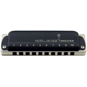 入门Devil Blues 10十孔口琴成人初学 蓝调布鲁斯口琴DB 演奏乐器