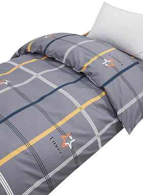 四季简约全棉纯棉被套单件150x200被罩学生宿舍单人160x210可定制