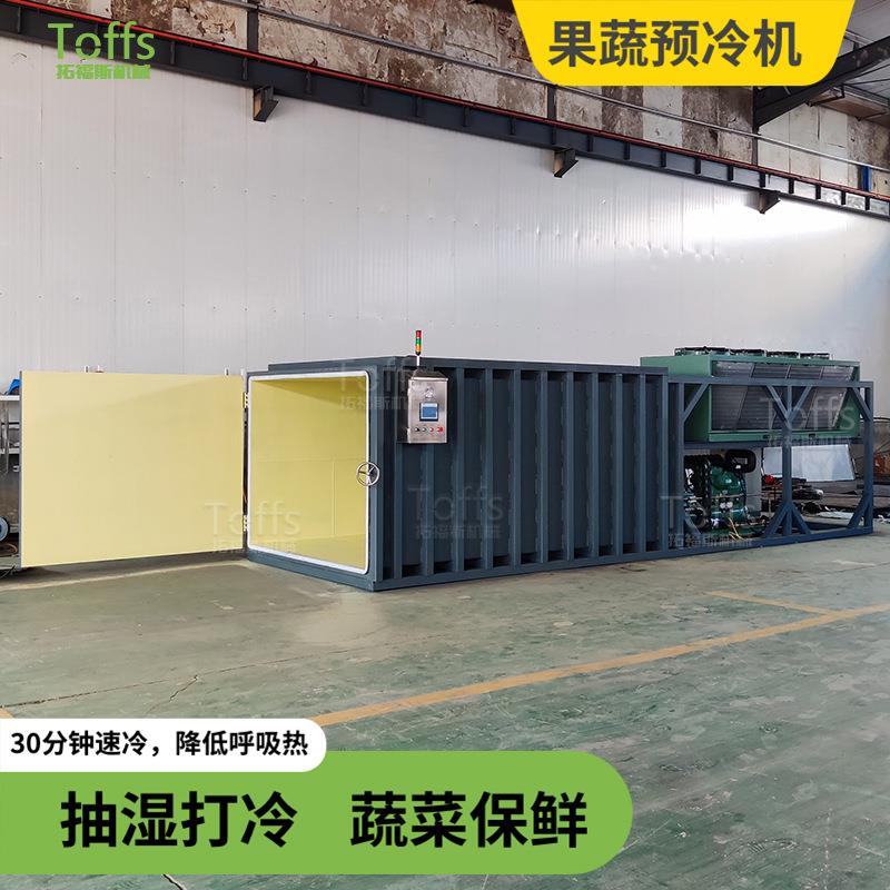 农场大棚蔬菜去冷保鲜设备苦菊韭菜全自动真空预冷机大型速冷机