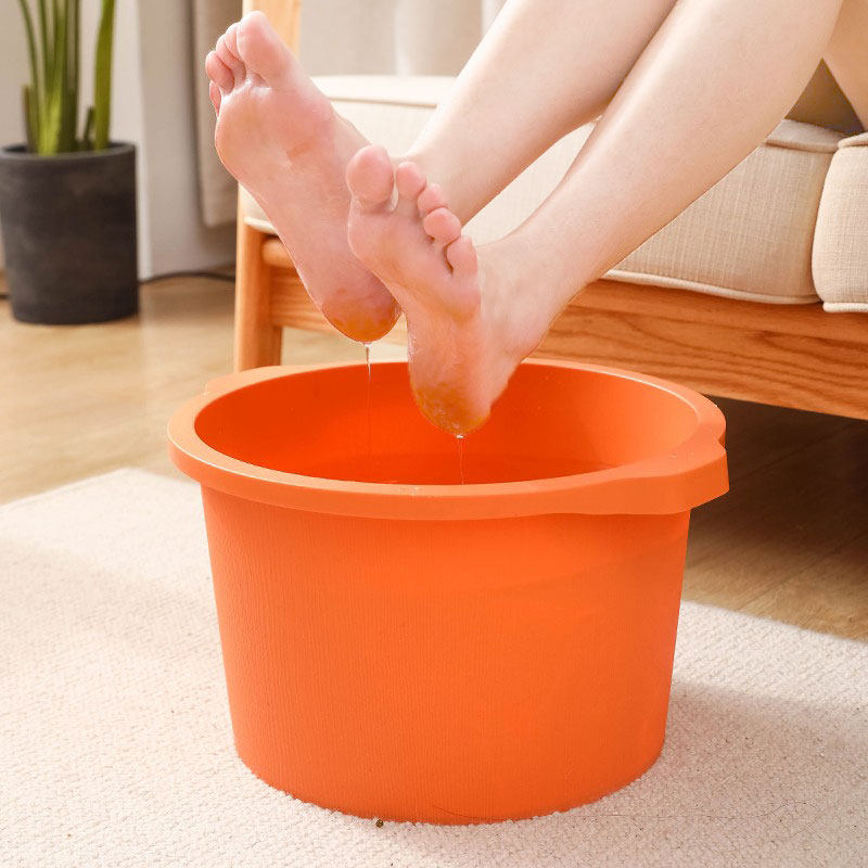 恒澍洗脚盆家用泡脚盆加高足浴桶过小腿加厚按摩桶深盆高筒洗脚桶