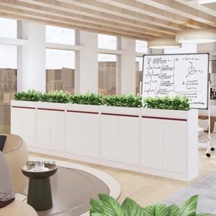 遮挡车间桌柜矮柜柜隔离文件柜办公室隔断柜柜组合柜侧围栏花槽边