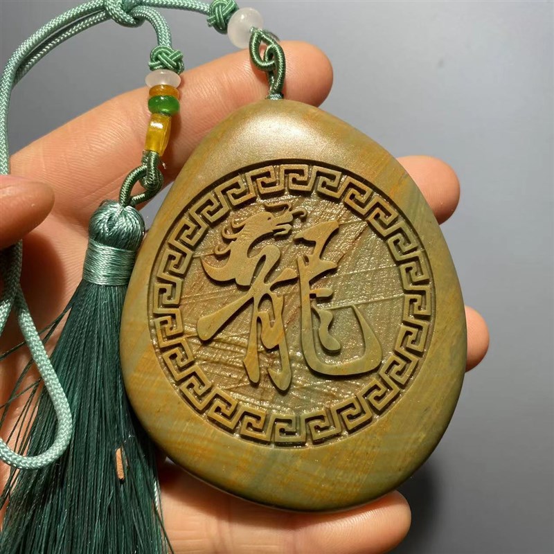 天然石头手把件松花石泥石雕刻奇石石茶桌摆件茶宠盆景鱼缸造景