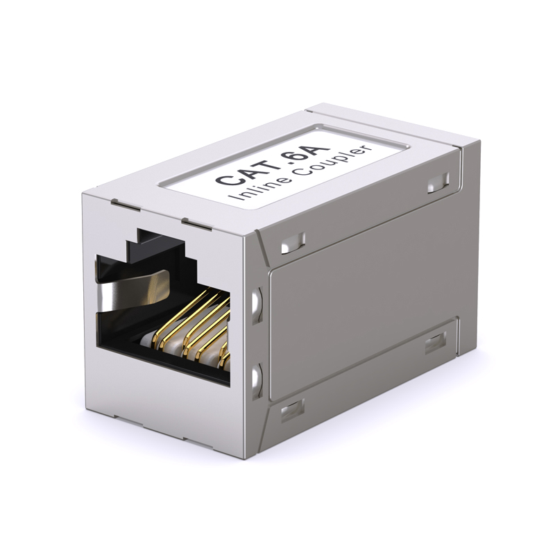 杭龙鑫超六类网络直通头万兆网线对接头RJ45转接水晶头双通连接器