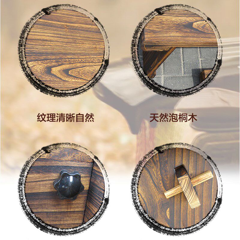 古琴桌凳实木共鸣箱榻桌膝桌国学桌书法桌榻榻米桌矮桌可拆卸仿古图片