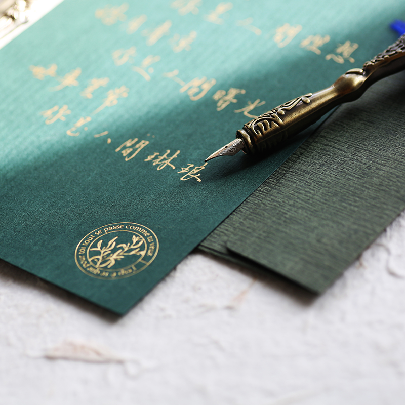 复古唯美浪漫信纸情书信笺清新文艺小众古典纹理圣诞信纸信封套装