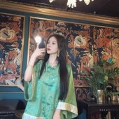 感拼接衬衫 MOSS 国风提花薄款 新中式 上衣女外套 青花鸾