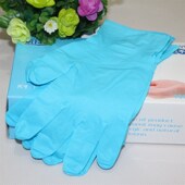 一次性手套食品餐饮耐磨加厚丁腈橡胶劳保全麻防滑耐油户外弹性