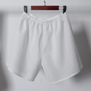 汉服打底裤家居服马面裙内衬裤女薄款阔腿松紧睡裤纯棉男夏季白色