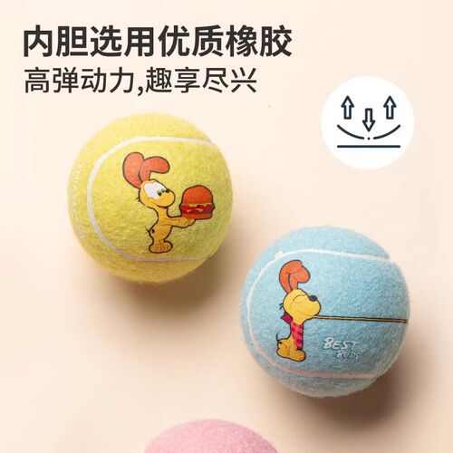 QZee狗狗玩具派思维加菲猫网球户外人宠互动球解闷耐咬小中大型犬