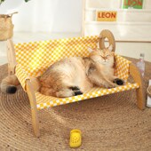 猫窝夏季 通用吊床夏天摇篮床小狗窝可拆洗猫躺椅猫咪沙发 猫床四季