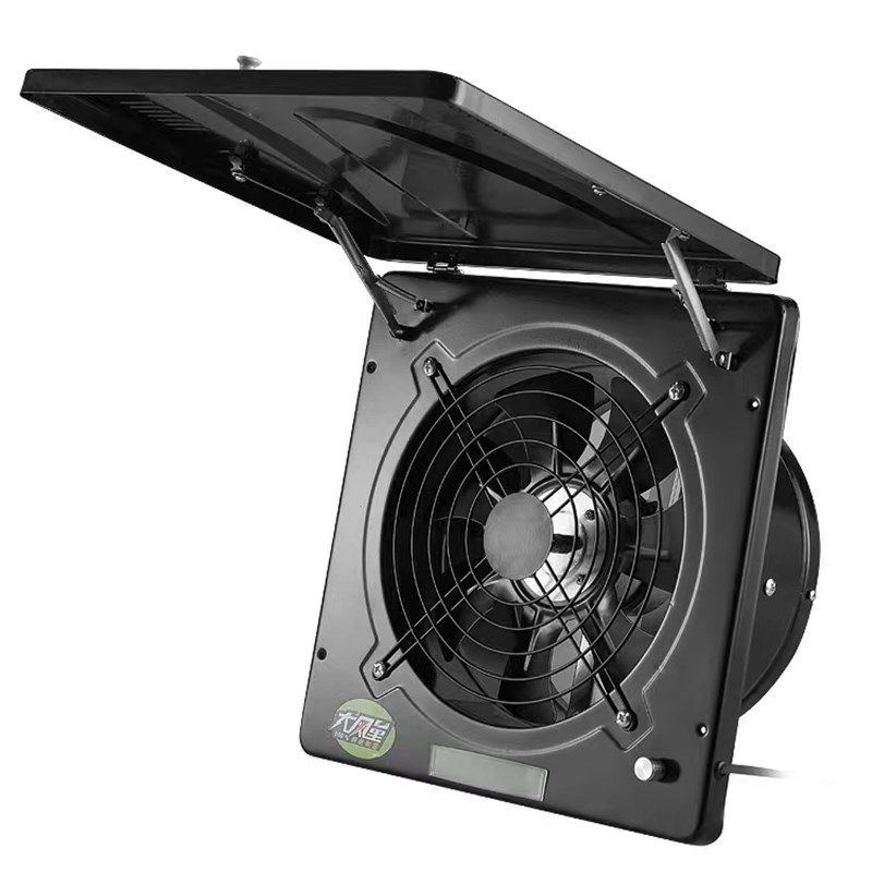 厨房排气扇家用换气扇排风扇强力抽油烟10寸墙壁窗式翻盖排烟机