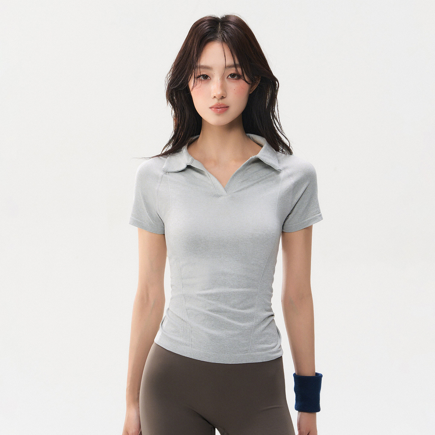 辣妹夏季健身服女修身瑜伽上衣