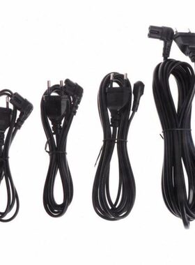 BGEKTOTH 1/2/3/5m 2 Pin Euro Plug to Right Angle Turn Left F