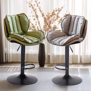 收银台吧台凳靠背高椅子吧台椅升降轻奢商用家用旋转高脚凳酒吧椅