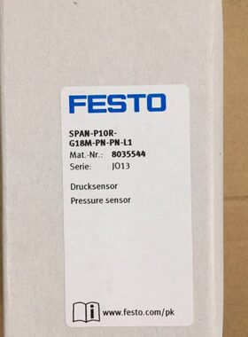 现货销售德国FESTO 压力传感器 SPAN-P10R-G18M-PN-PN-L1 8035544