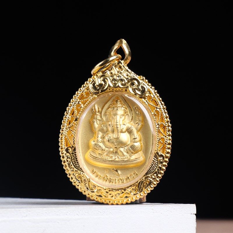 泰国佛牌 龙婆洪 象神 象牌 四面佛 2547年 项链吊坠