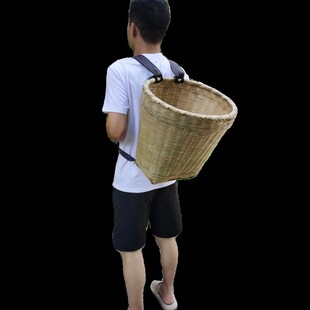 四川背篓竹编农用家用手工编制背篼背箩筐古风竹筐竹制品竹编篮子