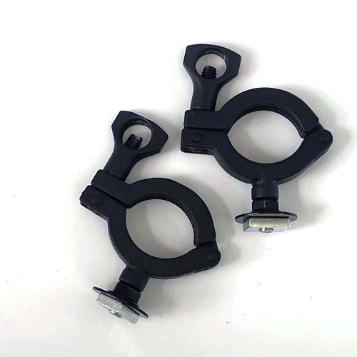 黑色304不锈钢车顶平台工兵铲固定支架 行李架横杆卡槽铁锹管夹卡