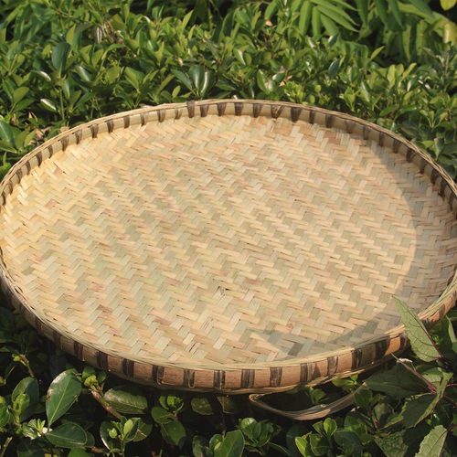 四川竹编圆簸箕竹匾竹筛无孔簸箕纯手工家用晾晒干货加固大竹簸箕