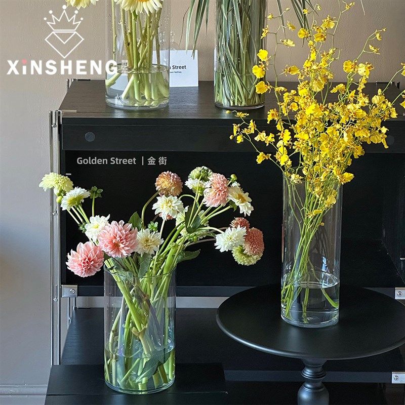 芯苼 透明醒花桶 高透材质鲜花花束高颜值轻奢法式花店插花醒花瓶,鲜花速递/花卉仿真/绿植园艺,花艺材料,淘宝优惠券,粉丝福利购,淘宝优惠卷