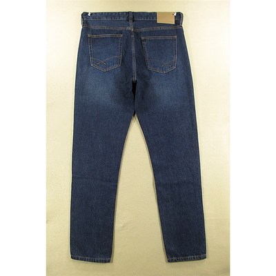 02*0984/X503*牛仔裤男欧版怀旧复古老爹蓝牛色修身小脚KHCO包邮