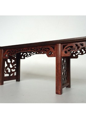 红木明清小家具红酸枝小琴桌中国风G微缩条案模型娃娃屋古风书桌