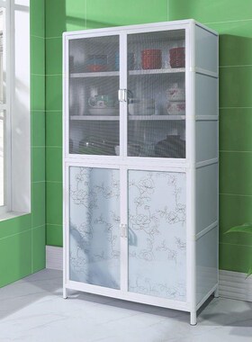 厨房多功能多层30n4纱窗收纳用品储物柜碗柜子简易厨柜铝合金橱柜