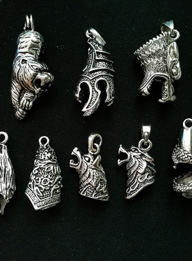 藏银配饰男女狼牙吊坠挂饰