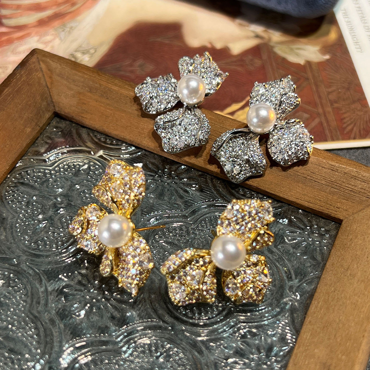 原创设计铜女贝壳「原创定耳环