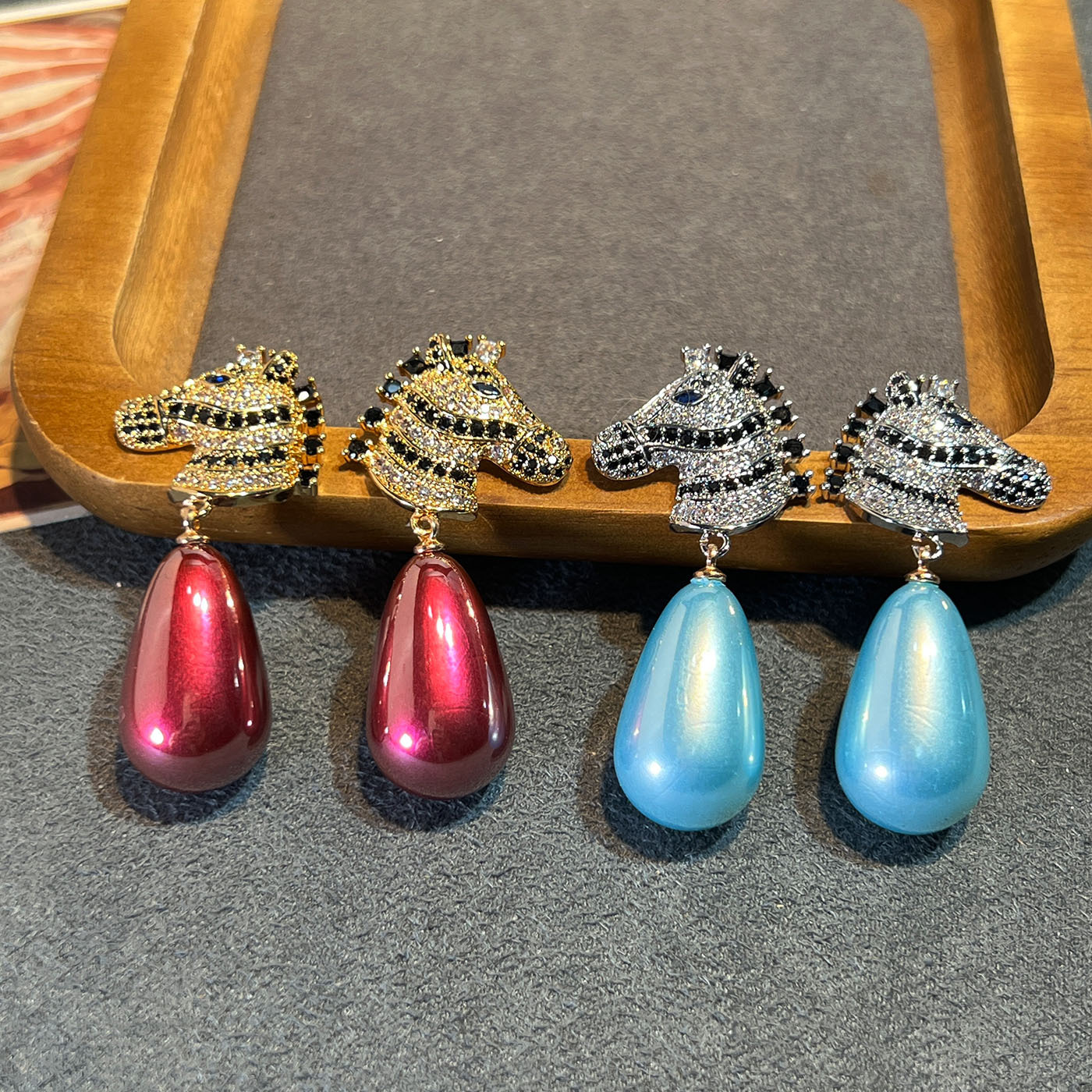 原创设计铜女贝壳「原创定耳环