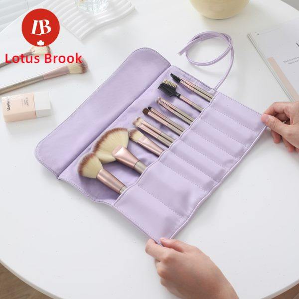 日系PU皮革化妆刷收纳包折叠便携随身旅行8孔位笔刷子软包收纳袋,收纳整理,化妆刷收纳盒/桶,淘宝优惠券,粉丝福利购,淘宝优惠卷