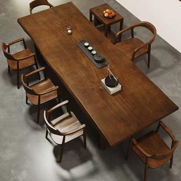 新中式实木茶桌家用客厅黑胡桃木色茶台公茶室会客大板茶桌全套,商业/办公家具,茶台/茶桌,淘宝优惠券,粉丝福利购,淘宝优惠卷